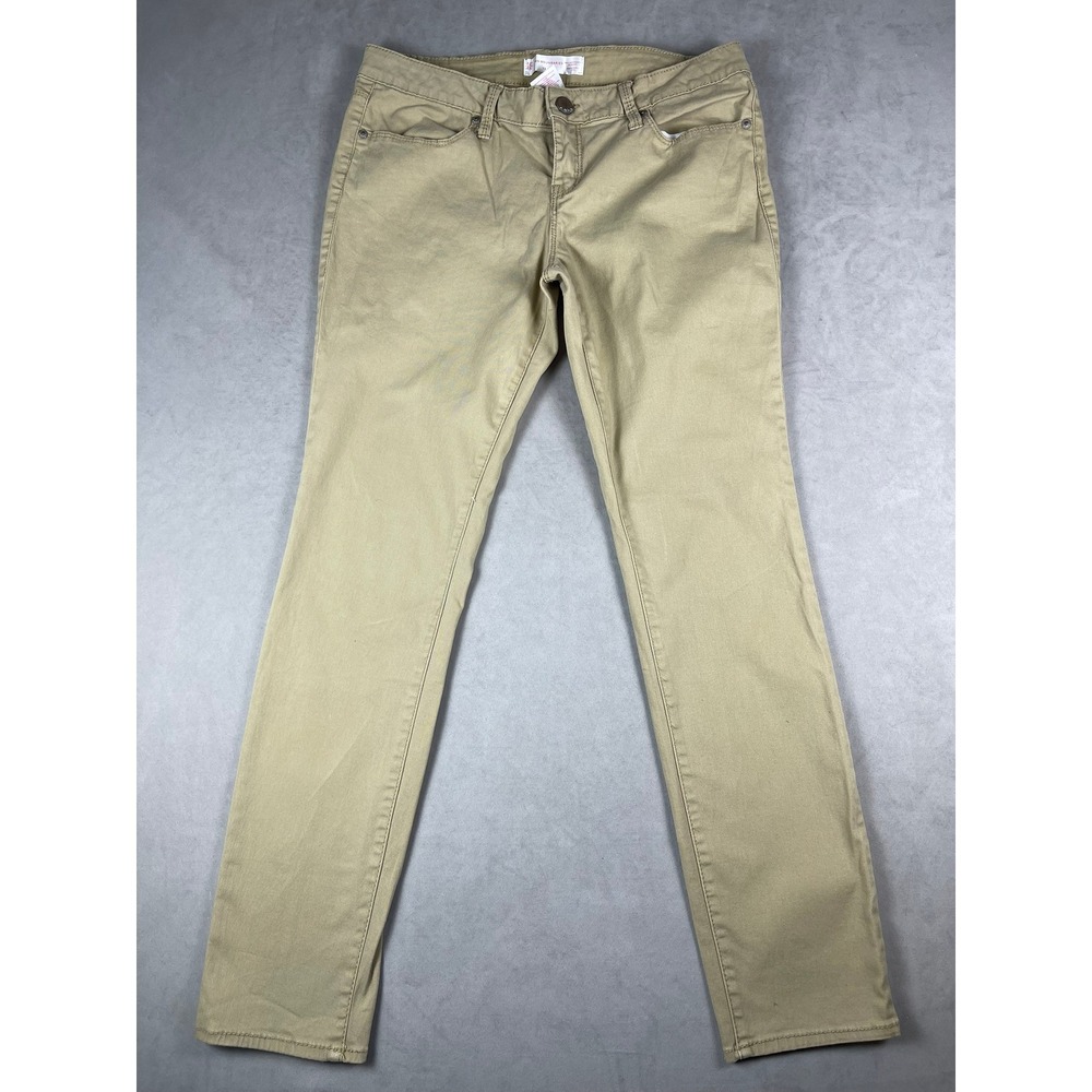 No Boundaries Khaki Slim Straight Pants Mens 13 Tan Cotton Stretch NJ350873K
